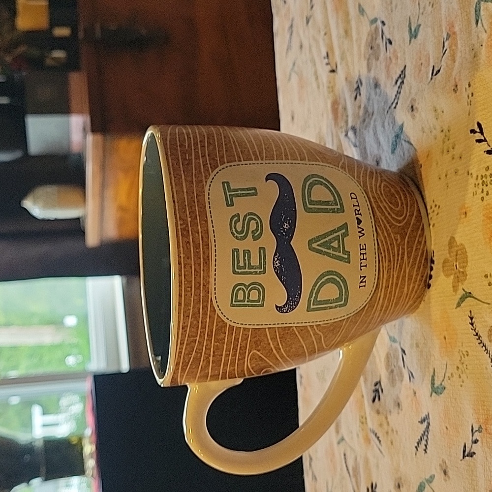 5 For 25.00/"Best Dad" Lg. Mug, great cond. NO CRACKS OR CHIPS